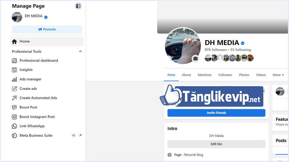 mua-page-tích-xanh-facebook-dhmedia