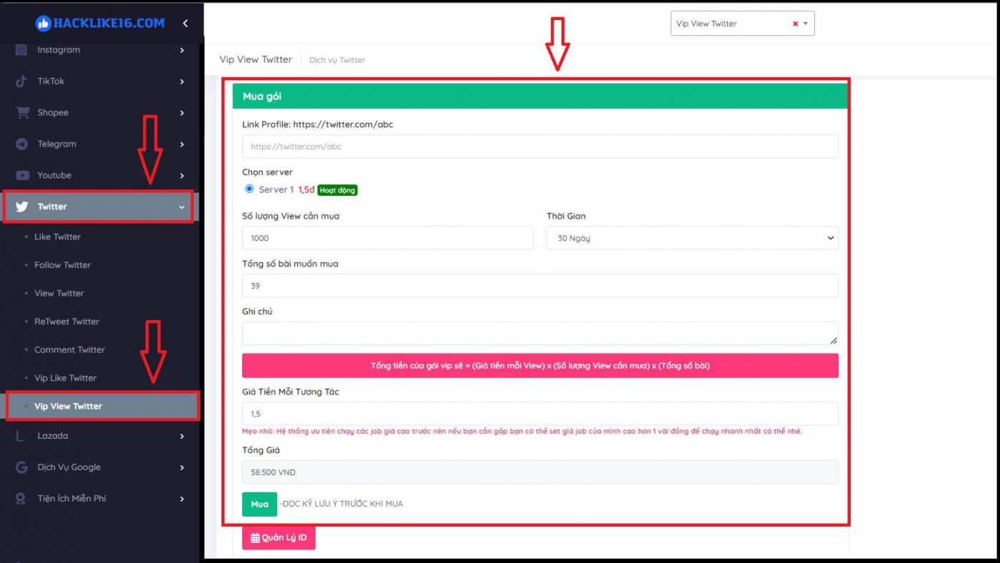 Tăng Vip View Twitter - Tự động tăng xem Twitter khi đăng bài huong-dan-mua-vip-view-twitter-hacklike16com