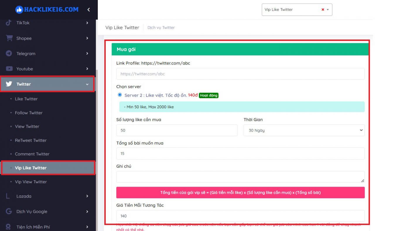 Tăng Vip Like Twitter - Tự Động Tăng Like Khi Đăng Bài Twitter mua-vip-like-twitter-tai-hacklike16com