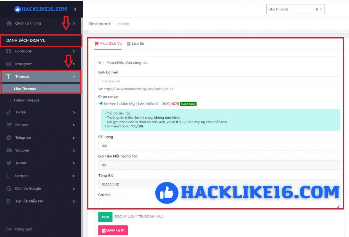 Tăng Like Threads, Dịch Vụ Buff Like Threads Giá Rẻ Chất Lượng tăng-like-threads-uy-tin-gia-re-hacklike16com